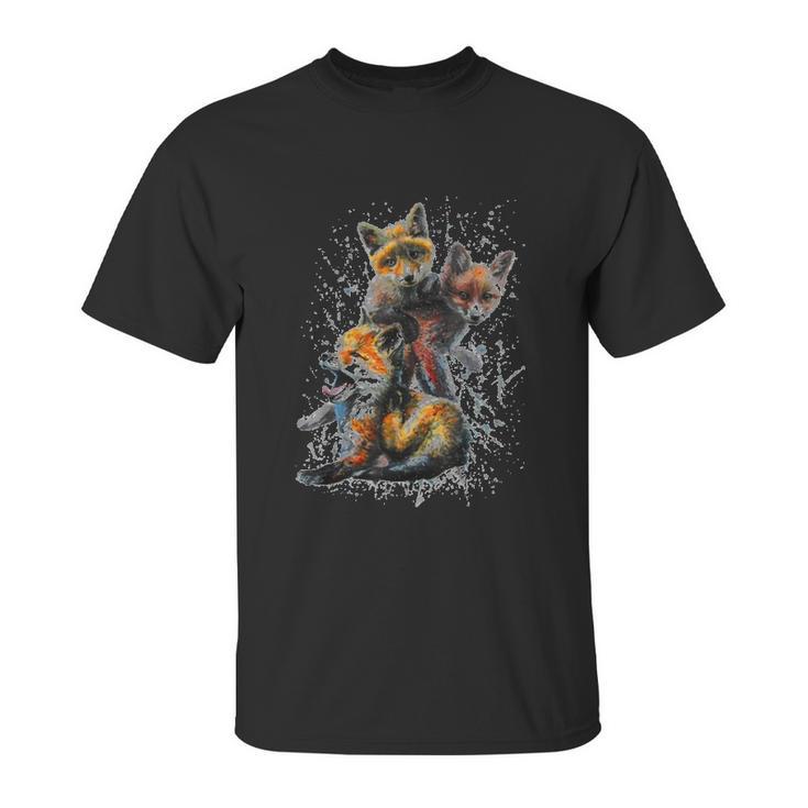 Hand Painted Little Fox Unisex T-Shirt