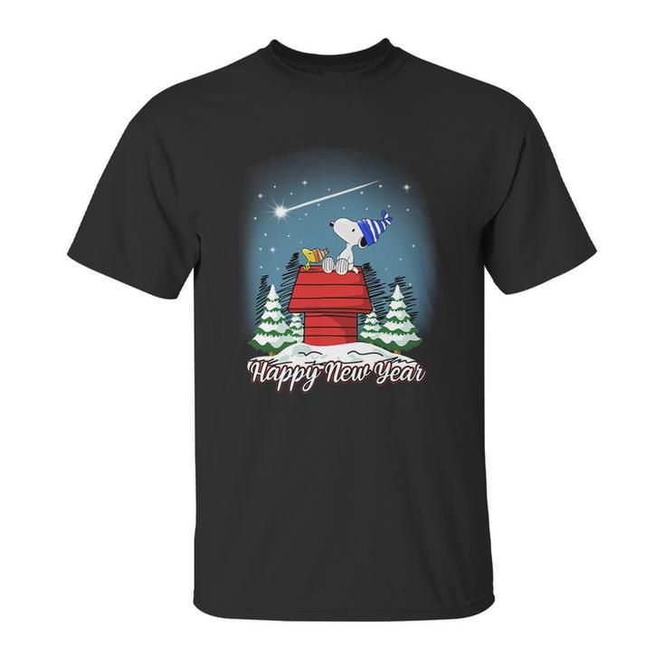 Happy New Year Snoopy Unisex T-Shirt