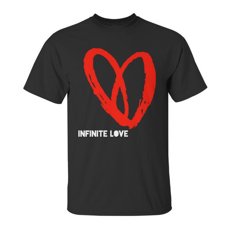 Infinite Love Valentine Heart Science Space Math Infinity T Unisex T-Shirt