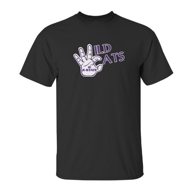 Kansas State Wildcats Foam Hand  Apparel Unisex T-Shirt