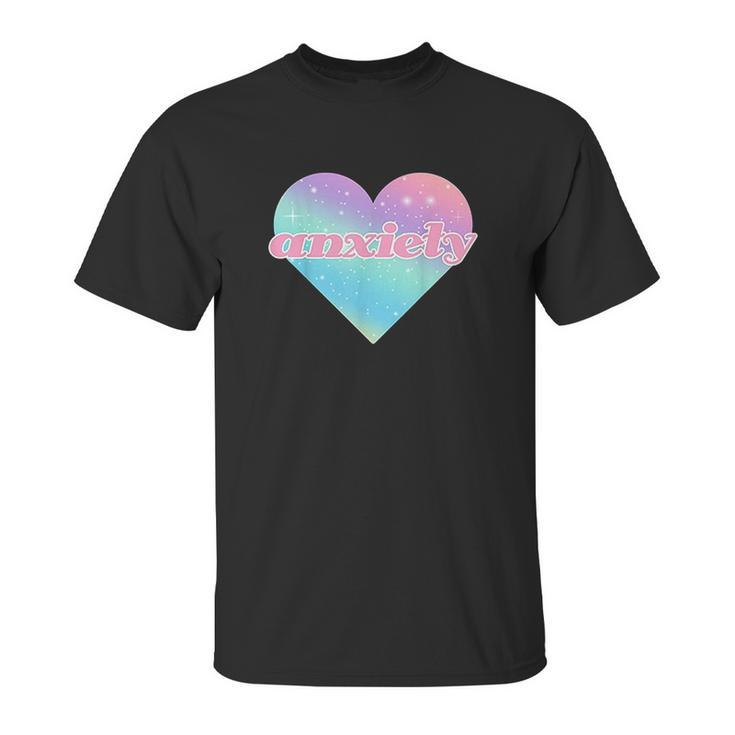 Kawaii Pastel Goth Anxiety Space Heart Unisex T-Shirt