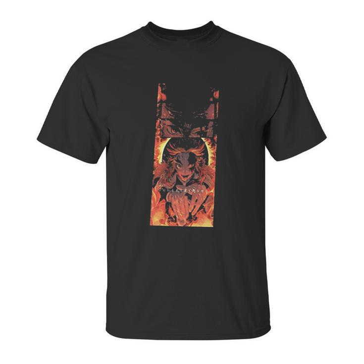 Kimetsu No Yaiba Demon-Slayer On Fire Unisex T-Shirt