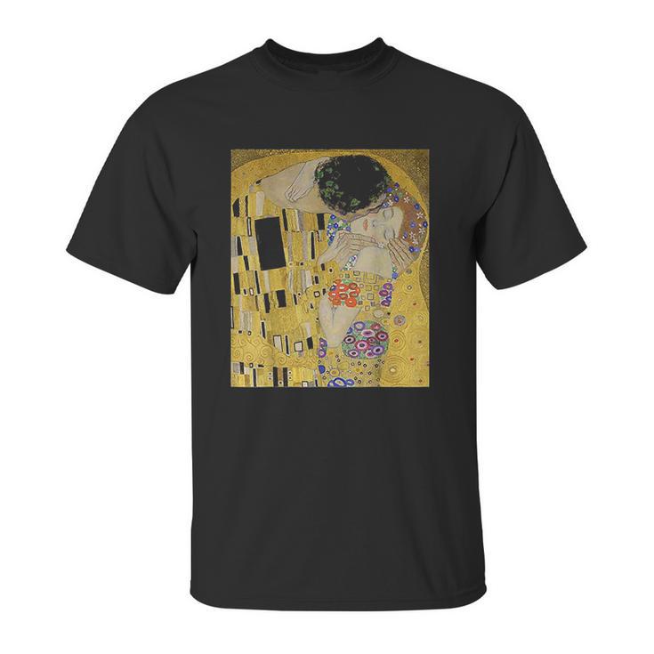 The Kiss Or Lovers By Gustav Klimt Unisex T-Shirt