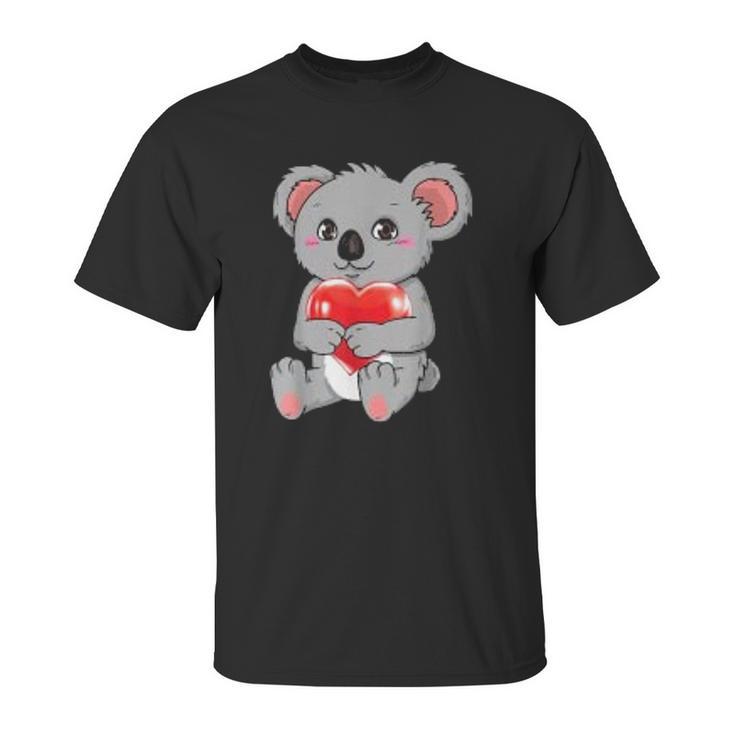 Koala Heat Valentine Funny Valentines Day Singles Gift Unisex T-Shirt