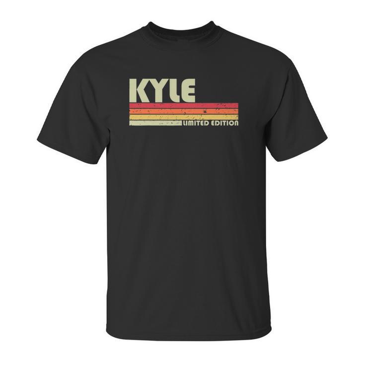 Kyle Name Personalized Retro Vintage 80S 90S Birthday Unisex T-Shirt