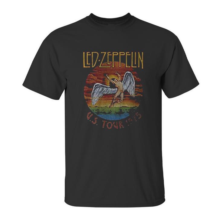 Led Zeppelin   Usa Tour 1975 Unisex T-Shirt