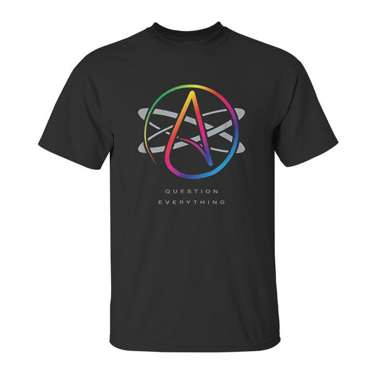 Logo Atom Symbol Question Everything Unisex T-Shirt