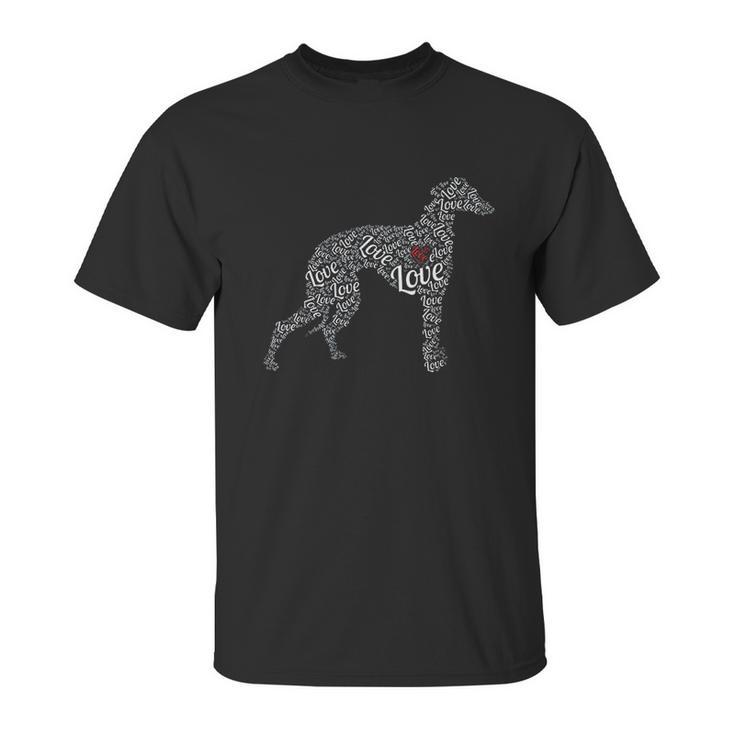 I Love Greyhounds Unisex T-Shirt