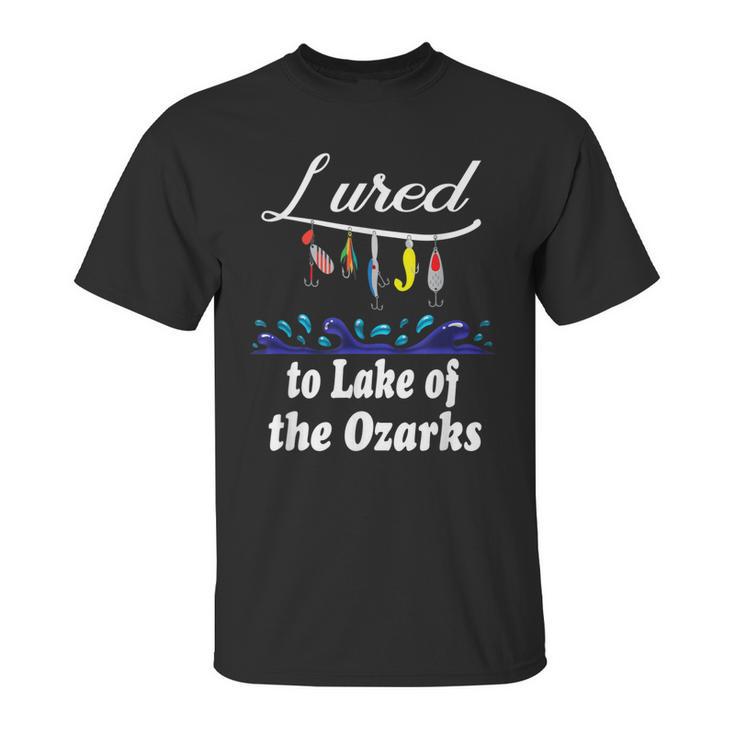 Lured To Lake Of The Ozarks Fishing Fisherman Unisex T-Shirt