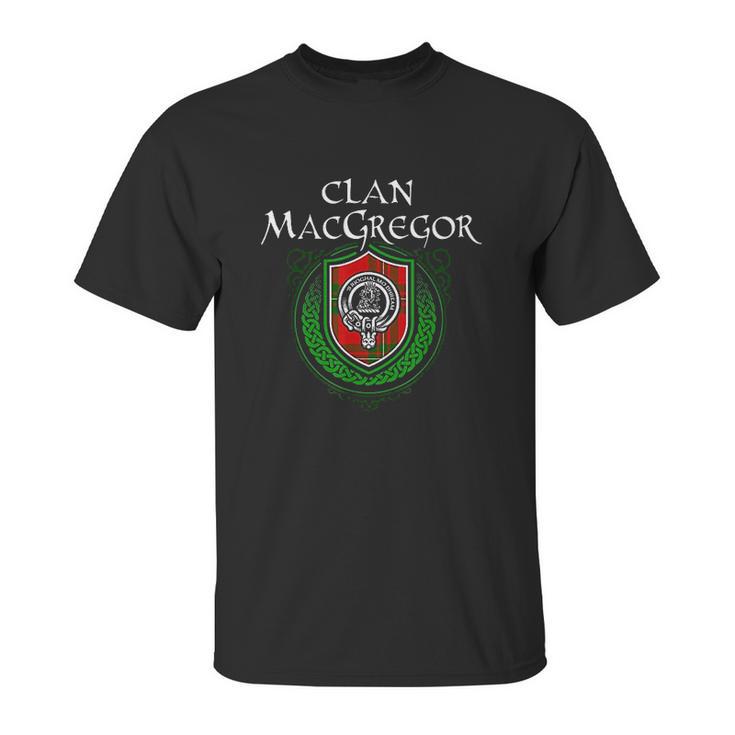 Macgregor Surname Scottish Clan Tartan Crest Badge Unisex T-Shirt