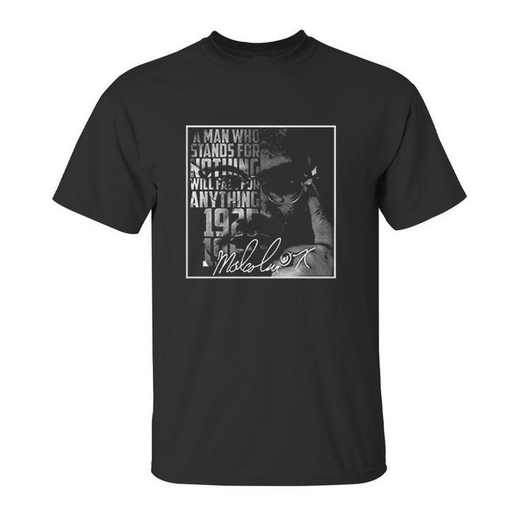 Malcolm X Signature Unisex T-Shirt