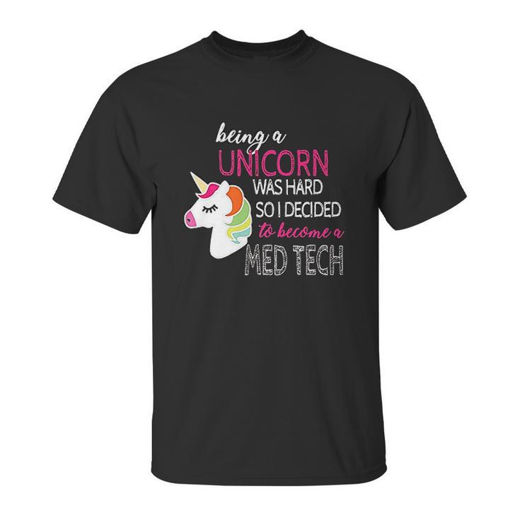 Med Tech Lab Medical Technician Unicorn Unisex T-Shirt