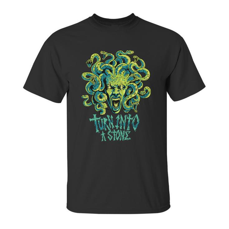 Medusa Monster Turn Into Stone Unisex T-Shirt