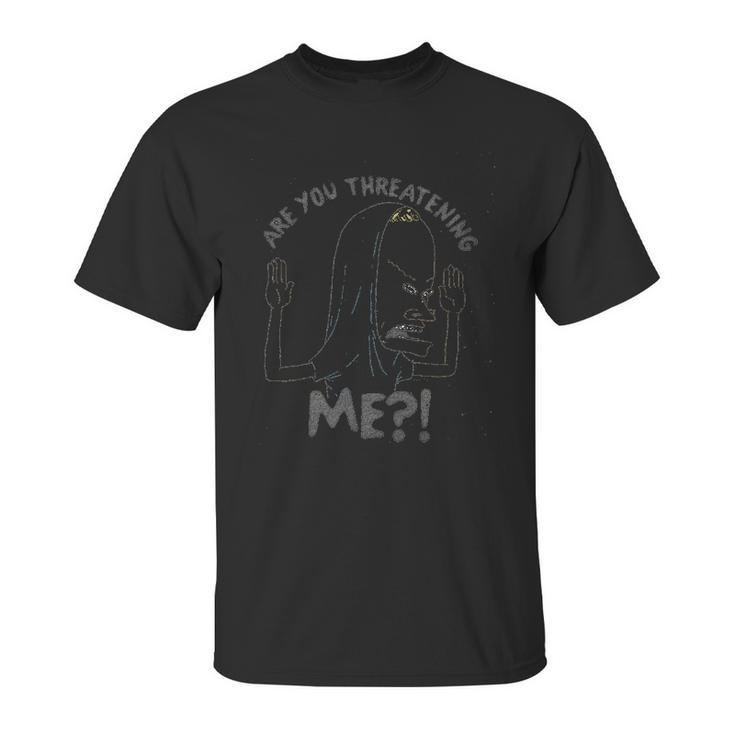 Mens Beavis And Butthead Cornholio Are You Threatening Me Unisex T-Shirt