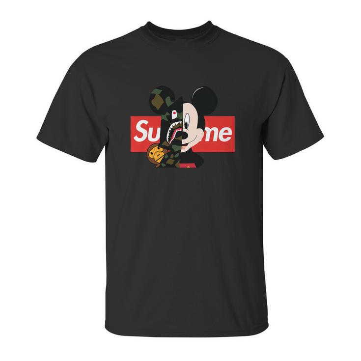 Mickey Mouse Supreme Bape Youth Sweatshirt Shirt T Shirt Tee Unisex T-Shirt