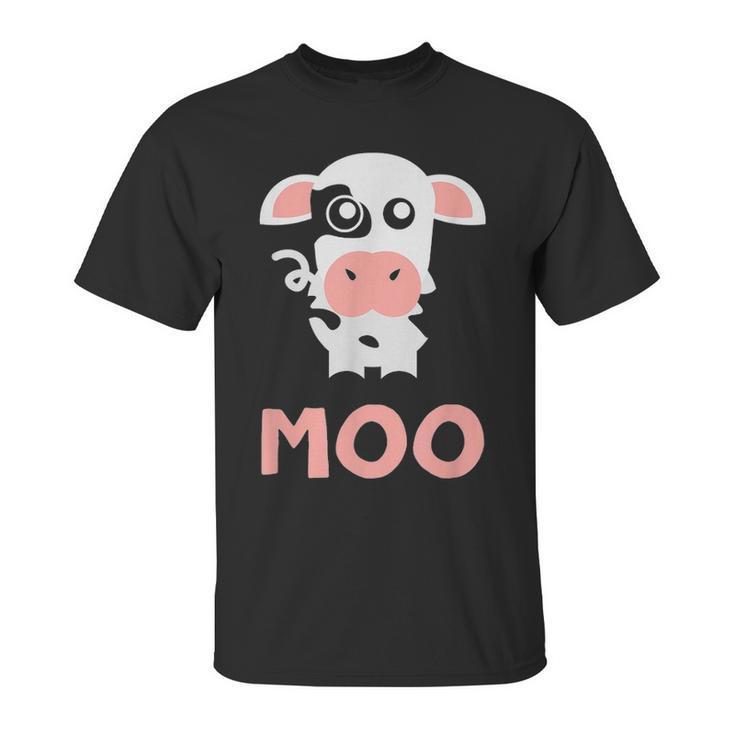 Moo Cow  Farm Animals For Toddlers T Fam Girl Unisex T-Shirt