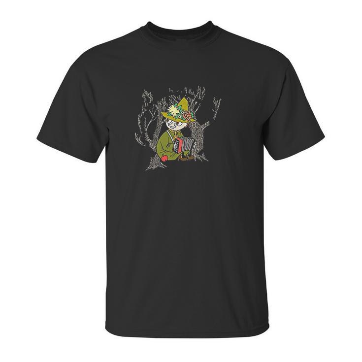 The Moomins Snufkin With Accordion Unisex T-Shirt