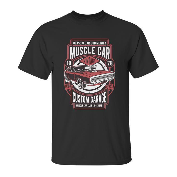 Muscle Car Graphic Design Printed Casual Daily Basic Unisex T-Shirt