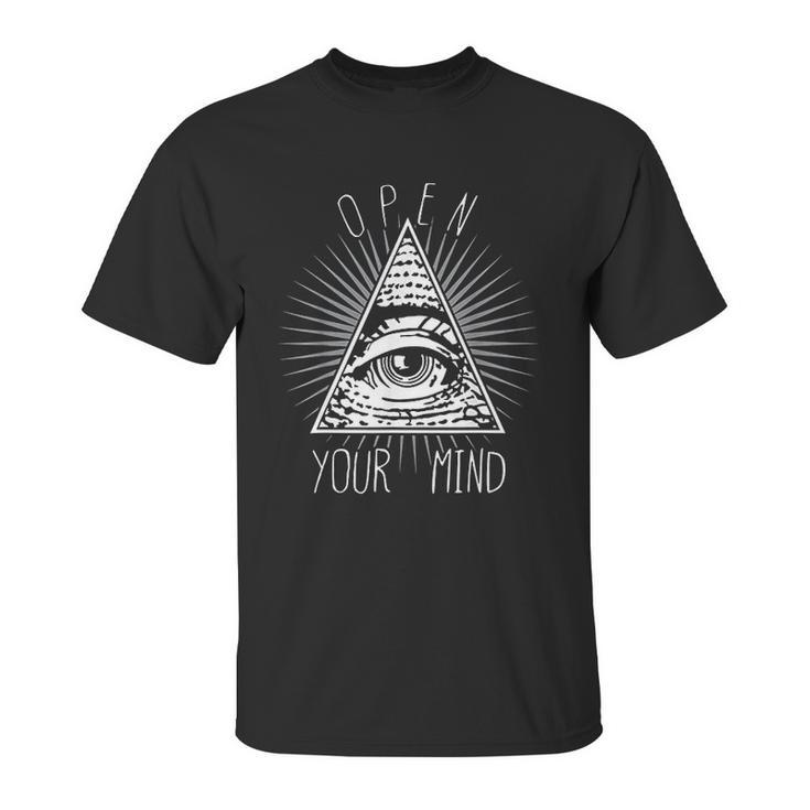 Open Your Mind Illuminati Unisex T-Shirt