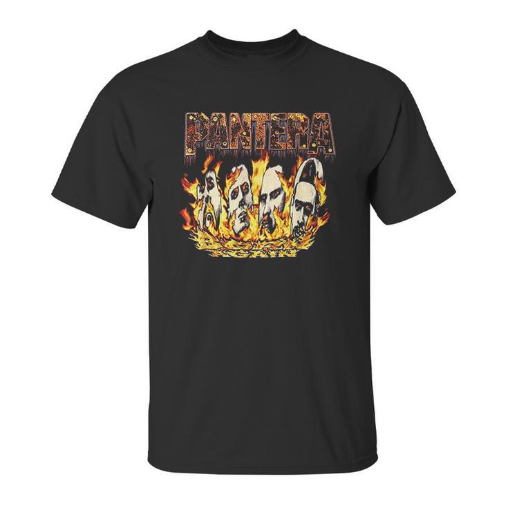 Pantera Official Vintage Flames Unisex T-Shirt