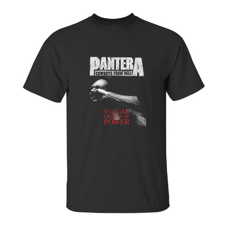 Pantera Vulgar Display Of Power  Print Design Unisex T-Shirt