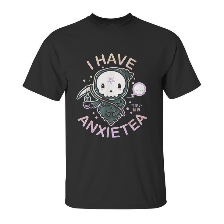 Pastel Goth I Have Anxiety  Kawaii Grim Tea Gift Unisex T-Shirt