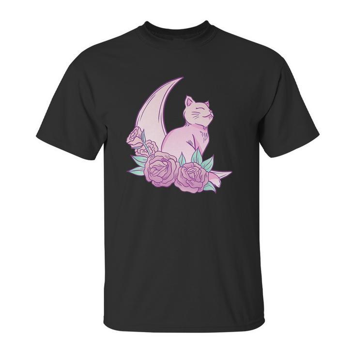 Pastel Goth Kawaii Cat Vaporwave Aesthetic Unisex T-Shirt