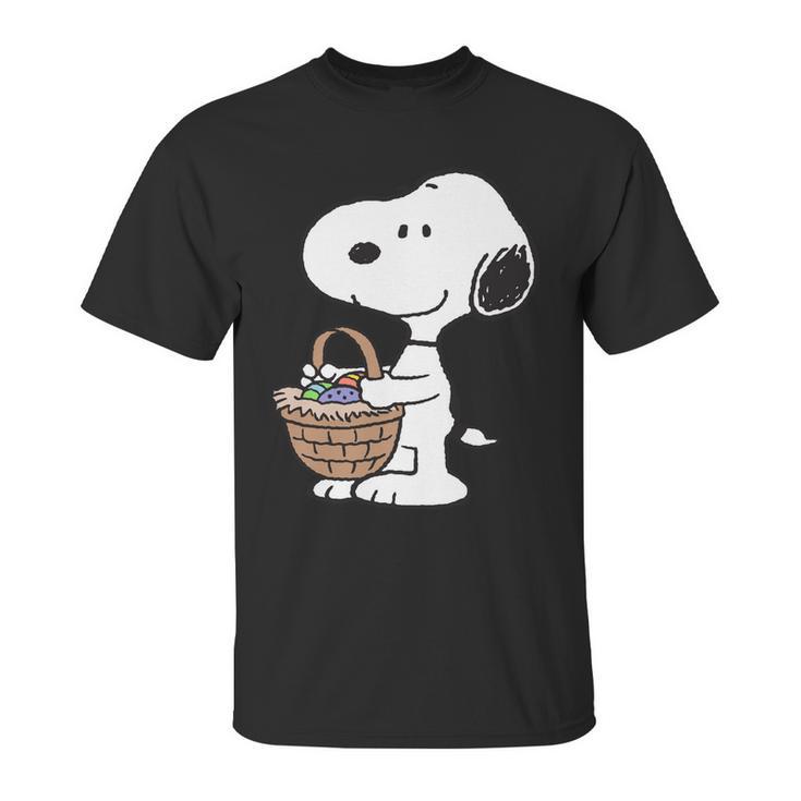 Peanuts Snoopy Easter Basket Unisex T-Shirt