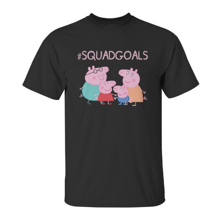 Peppa Pig Family Shirt Squad Goals Shirt Unisex T-Shirt