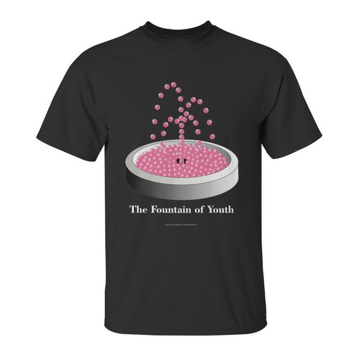 Pickleball Fountain Pink Unisex T-Shirt