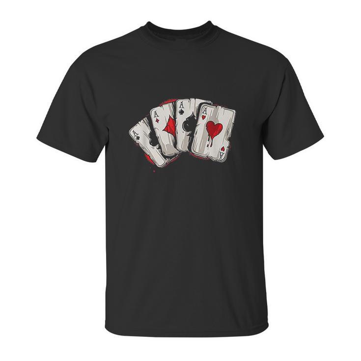 Poker Aces Stud Hands Lucky Souvenir Las Vegas Unisex T-Shirt