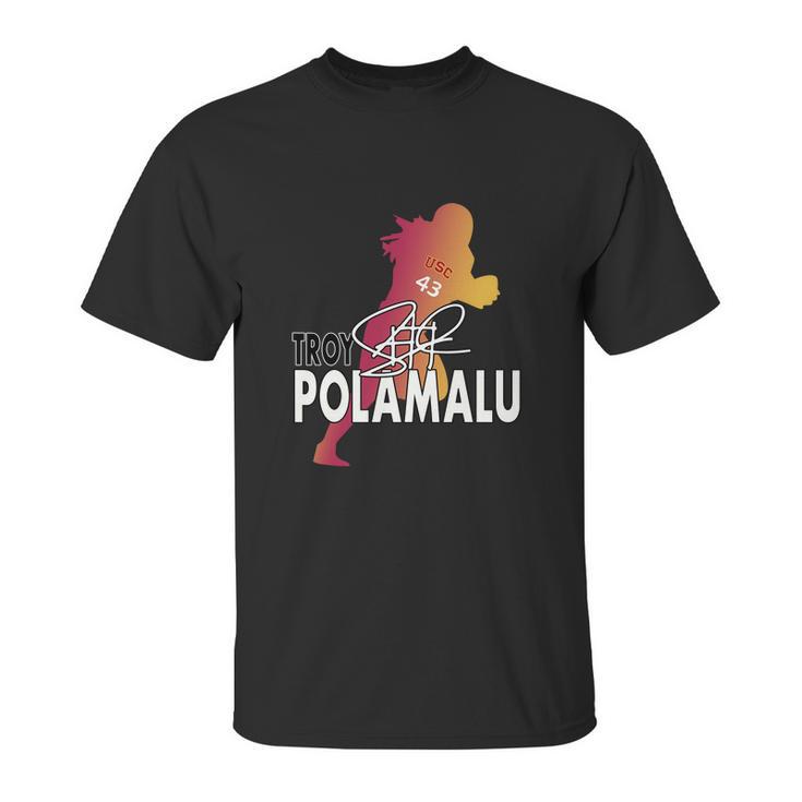 The Polamalu Silhouette Design Unisex T-Shirt