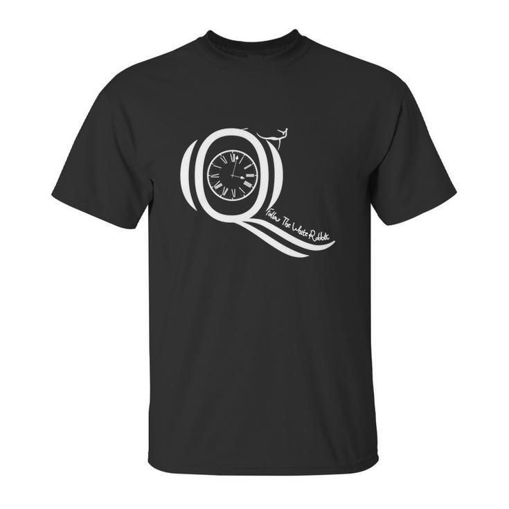 Qanon The Storm Is Coming Follow The White Rabbit Long Sleeve T-Shirt Unisex T-Shirt