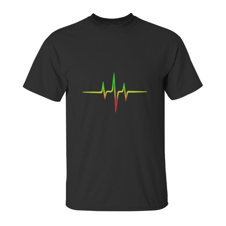 Reggae Music Pulse Frequency Unisex T-Shirt