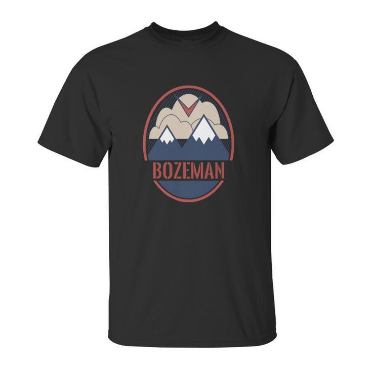 Retro Mountain &Ampamp Bird - Bozeman Montana T-Shirt Unisex T-Shirt