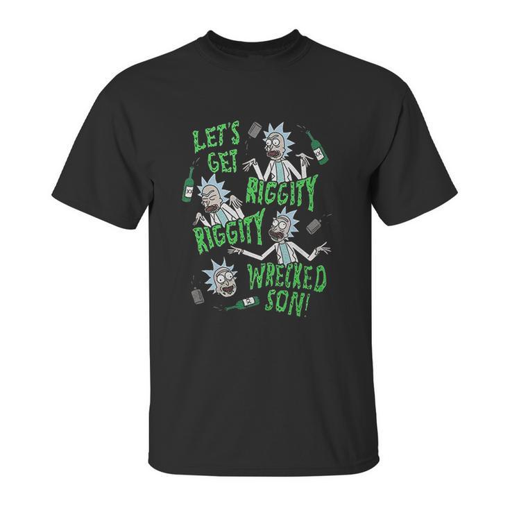 Ripple Junction Rick And Morty Riggity Riggity Wrecked Unisex T-Shirt