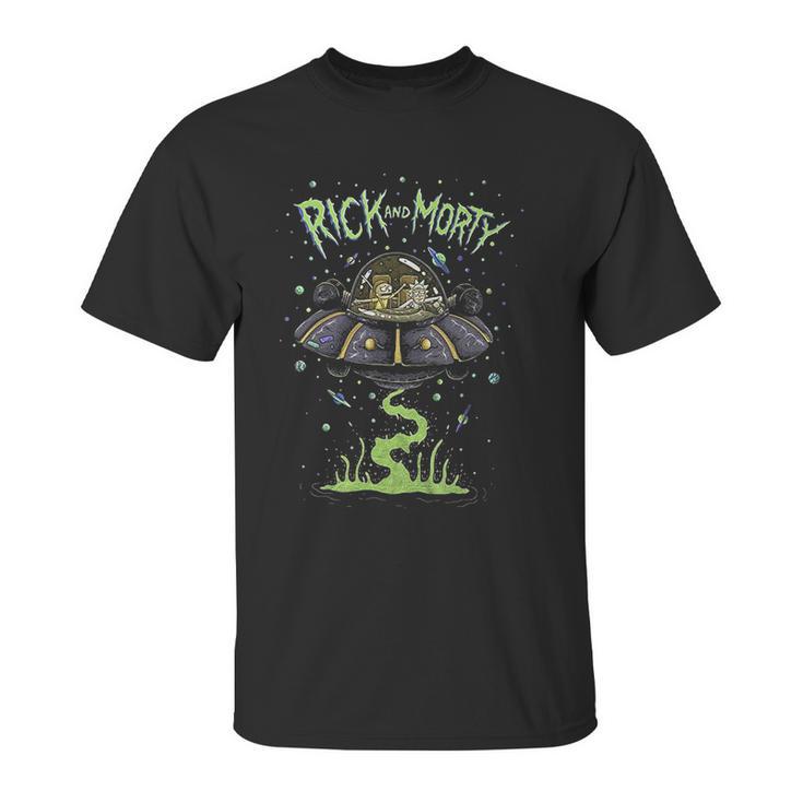 Ripple Junction Rick And Morty Spaceship Dumping Unisex T-Shirt