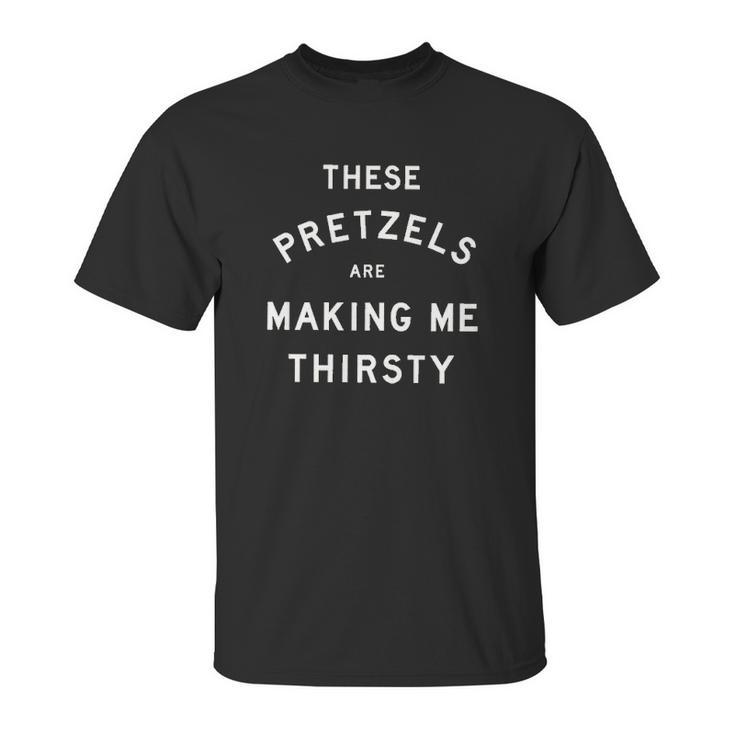 Ripple Junction Seinfeld These Pretzels Are Making Me Thirsty Adult Unisex T-Shirt