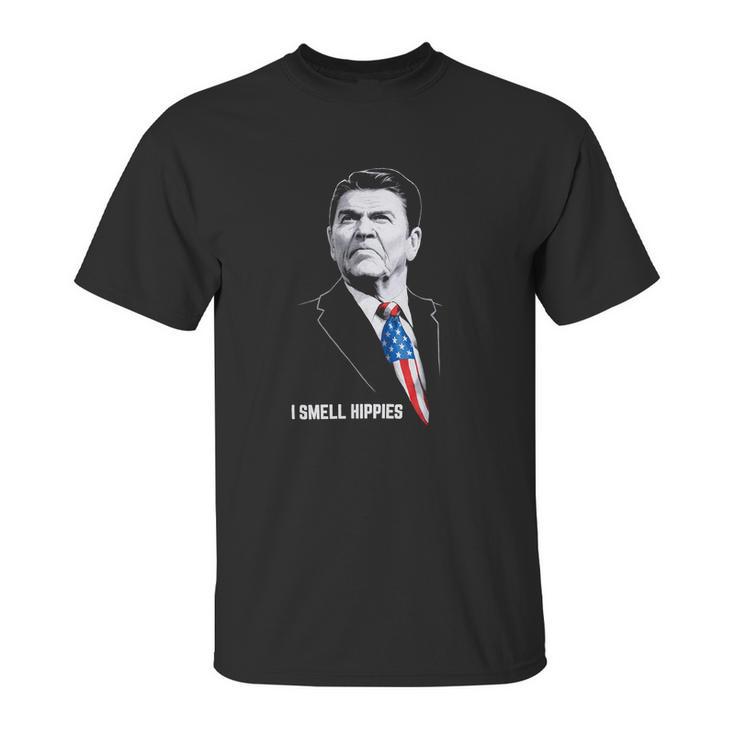 Ronald Reagan I Smell Hippies Shirt Unisex T-Shirt