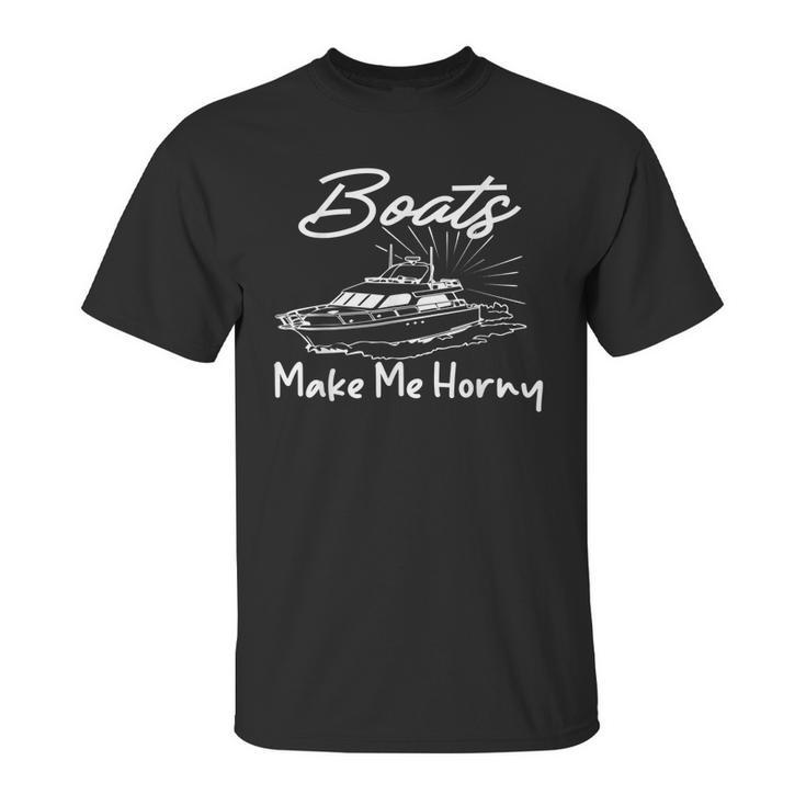 Sadiecrowell Boats Make Me Horny  V4 Unisex T-Shirt