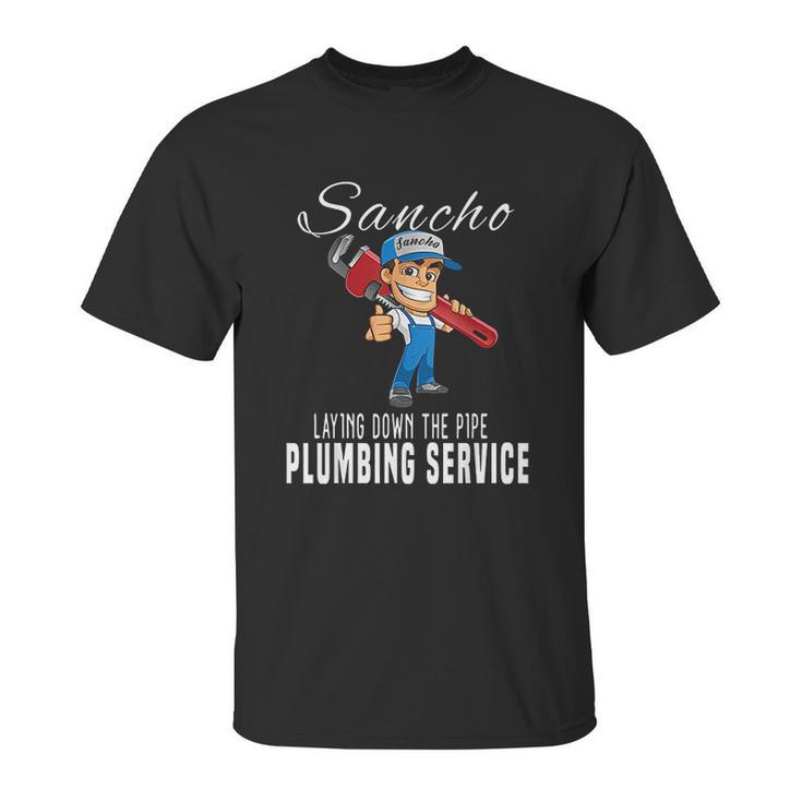 Sancho Plumbing Service Unisex T-Shirt