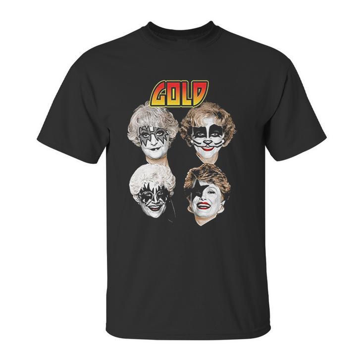 Sitcom Kiss Golden Girls Rock Music Parody Funny Mashup Serie Tv Funny Unisex T-Shirt