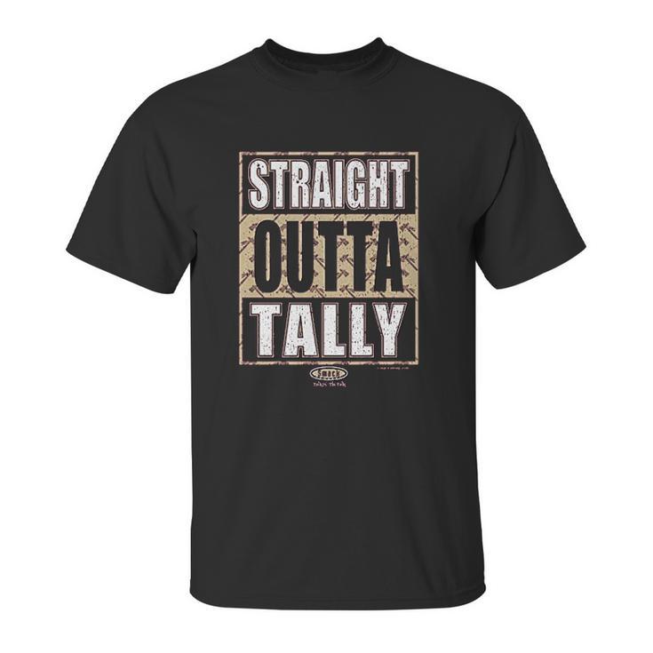 Smack Apparel Florida State Football Fans  Straight Outta Tally Garnet Unisex T-Shirt