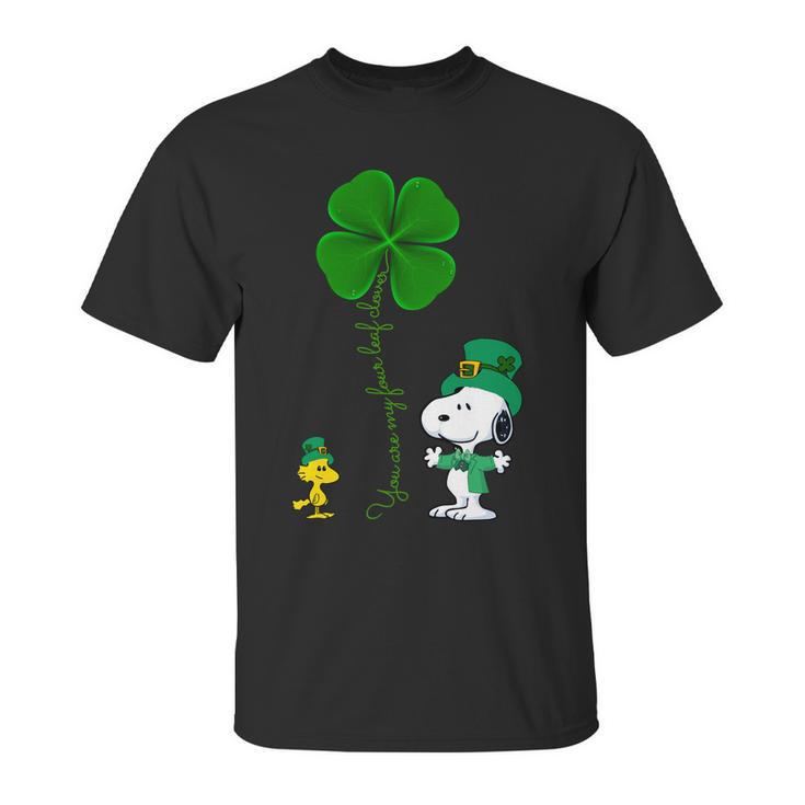 Snoopy Shamrock  You Are My Four Leaf Clover Unisex T-Shirt