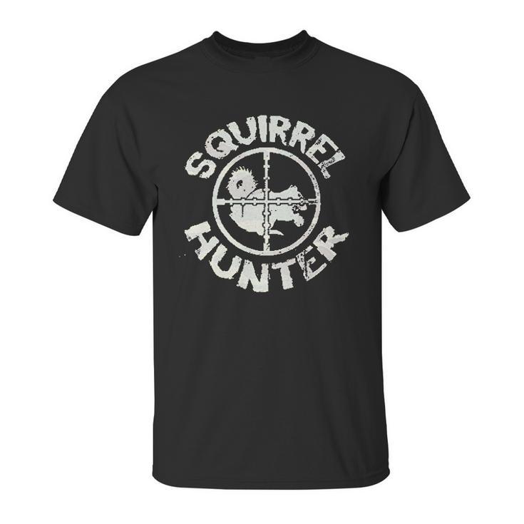 Squirrel Hunter Funny Animal Hunting Season Unisex T-Shirt