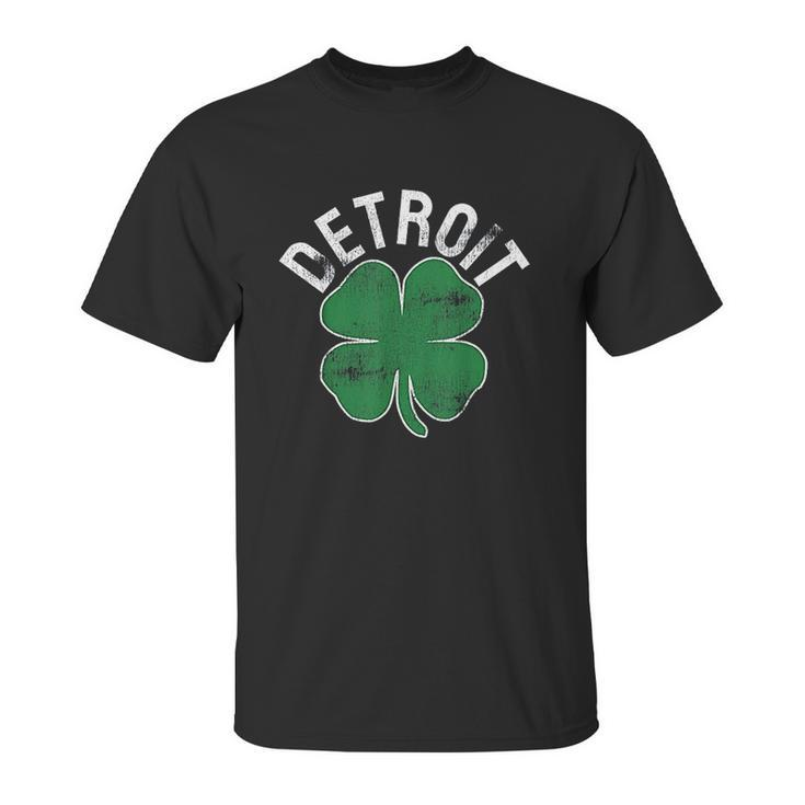 St Patricks Day Shamrock Detroit Michigan Unisex T-Shirt