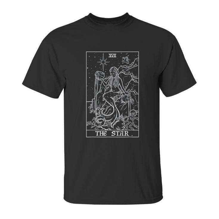 The Star Tarot Card Halloween Mermaid Gothic Horror Unisex T-Shirt