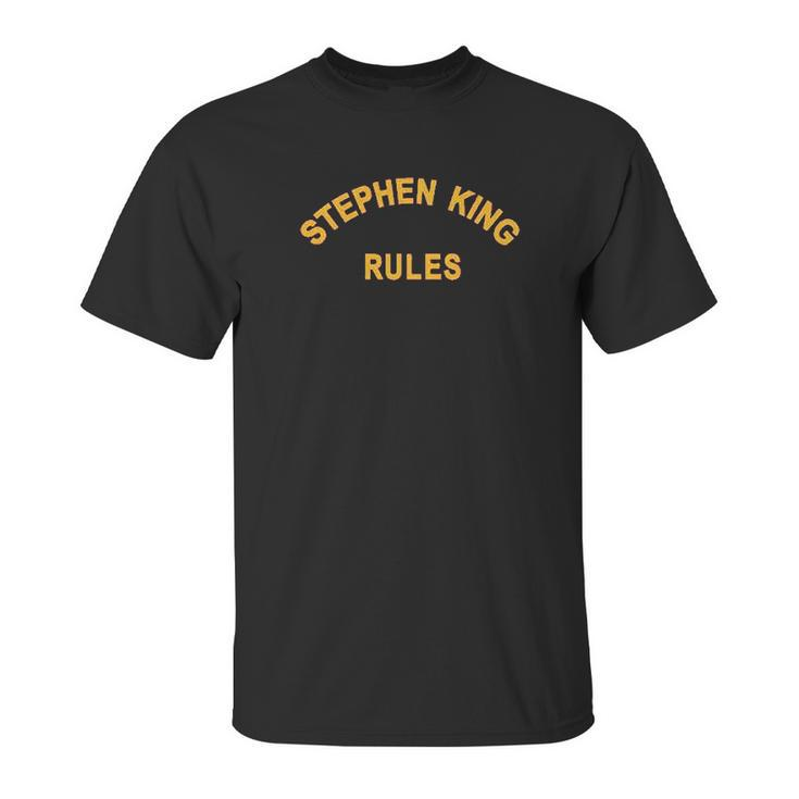 Stephen King Rules Horror Movie Book Merchandise Graphic Unisex T-Shirt