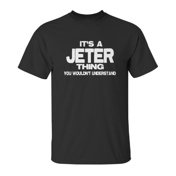 Stuff With Attitude Jeter Thing Navy Unisex T-Shirt