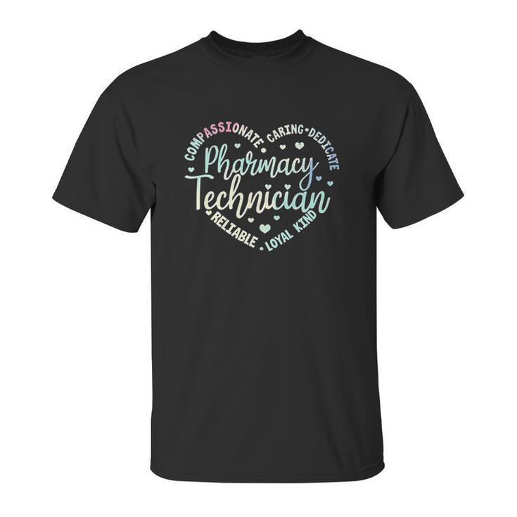 Technician Heart Pharmacy Tech Unisex T-Shirt